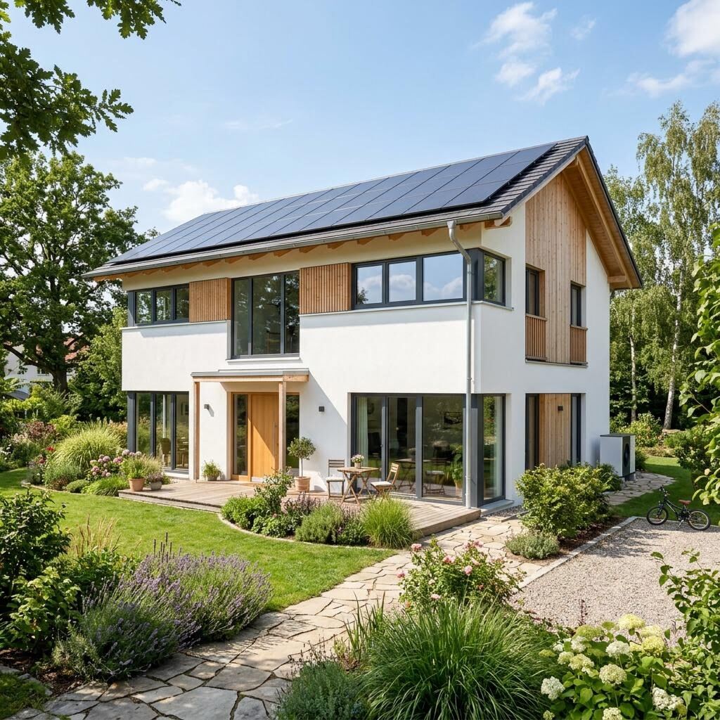 Nachhaltig gebautes Effizienzhaus 40 mit QNG-Siegel